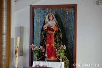 Caserones Bajo procesiona a sus patronos (Foto Francisco Javier Santana)